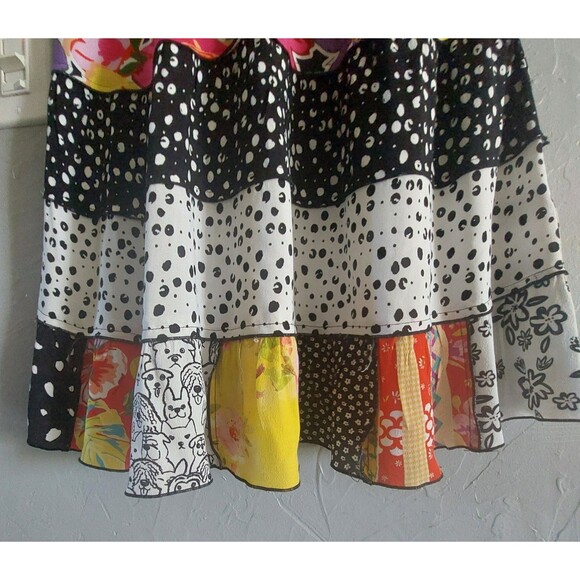 John Mark Dress Women XS Bright and playful,16 inch of Armp To Arm,Rayon, Viscos - Picture 10 of 12